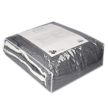 Load image into Gallery viewer, Navaris Electric Blanket - Double Size Heated Over Blanket with 3 Heat Settings and Auto Shut Off Timer - Plush Polyester Bed Throw (Grey/White)