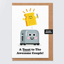 Load image into Gallery viewer, Funny Wedding Card - Wedding Toast - Pun Wedding - Wedding Card for Bride and Groom - Wedding Gift - Congratulations Card - Best Friend - Brother - Celebration - Wedding Couple