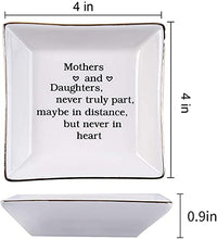 Load image into Gallery viewer, Ueerdand Gift for Mom from Daughter, Mother's Day, Christmas, Thanksgiving, Birthday Gift for Mother and Daughter Ceramic Ring Dish Decorative Jewelry Tray
