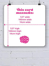 Load image into Gallery viewer, Brainbox Candy - Funny Silly Cheeky Happy Age 50th Birthday Card - '50 Wild and Crazy' - Fiftieth for Him Her Friend Mum Dad Uncle Aunt Brother Sister Grandparent