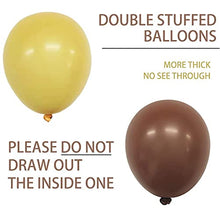 Load image into Gallery viewer, Captank Double Stuffed Yellow Blush Coffee Brown Balloon Arch Kit Nude Apricot Balloon Garland Reddish Brown Mustard Yellow Balloons For Birthday Anniversary Garden Dinner Bachelorette Decorations
