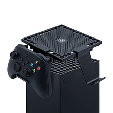 Load image into Gallery viewer, Mcbazel Dust Cover for Xbox Series X Controller with 2 Gaming Headset Holder Hanger Stand,Dust Fliter Cover Controller Mount Holder Stand Compatible with Xbox Series X Console