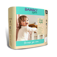 Load image into Gallery viewer, Bambo Nature Overnight Nappies, Size 4 (7-14 kg), Pack of 24