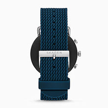 Load image into Gallery viewer, Skagen Men's Touchscreen Smartwatch, Falster Stainless Steel with Blue Silicone Band, SKT5203