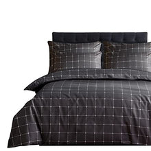 Load image into Gallery viewer, LAZZARO Printed Double Duvet Cover Sets 3 pcs with Zipper Closure + 2 Pillowcases - Ultra Soft Hypoallergenic Microfiber Quilt Cover Bedding Sets 200 x 200 cm