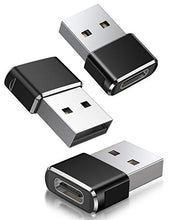 Load image into Gallery viewer, USB C Female to USB A Male Adapter 3 Pack,Type C Charger Plug Power Converter for Apple Watch iWatch 7,AirPods,iPhone 11 12 13 Pro Max,SE,iPad Mini 6 Air 4 5,Samsung Galaxy S20 S21 S22 FE Plus Ultra