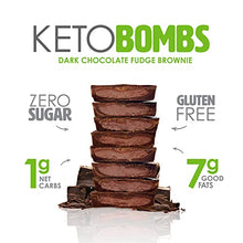 Load image into Gallery viewer, No Sugar Keto Bomb Snacks - 40 × Chocolate Peanut Butter, 20 × Fudge Brownie, Fulfills Sugar Craving, Low Carb (1g) Keto Snacks with 7g Healthy Fat - Gluten Free, All Natural, Non-GMO