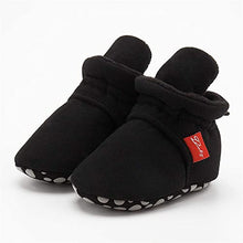 Load image into Gallery viewer, Sonsage Infant Baby Girls Boys Cotton Booties Soft Non-Slip Sole Winter Warm Cozy Stay On Socks Newborn Toddler First Walkers Crib Shoes