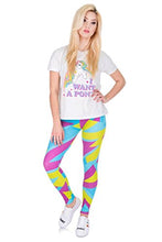 Load image into Gallery viewer, Kukubird Printed Patterns Women's Yoga Leggings Gym Fitness Running Pilates Tights Skinny Pants Size 6-10 Stretchable-Neon Sport