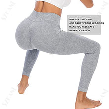 Load image into Gallery viewer, SZKANI Seamless Leggings for Women Butt Lifting High Waist Yoga Pants Scrunch Booty Leggings Workout Tights, 4d#-black, S