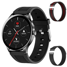 Load image into Gallery viewer, Smart Watch, BOCLOUD Smart Watches for Women Men, iPhone Android Smart Watch with Blood Oxygen/Heart Rate/Sleep Monitor, IP68 Waterproof Fitness Tracker with 20 Workout Modes (Black)