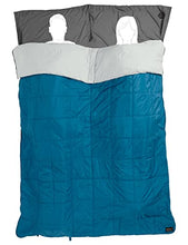 Load image into Gallery viewer, Jack Wolfskin 4 In 1 + 5 Synthetic Fibre Sleeping Bag, Dark Turquoise, Size: 36 x 21 x 21 cm, Liter