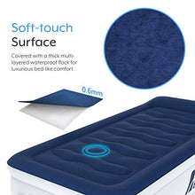 Load image into Gallery viewer, Active Era Luxury Single Size Air Mattress - Elevated Inflatable Air Bed, Electric Built-in Pump, Raised Pillow & Structured I-Beam Technology