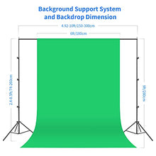 Load image into Gallery viewer, Neewer 2.6M x 3M/8.5ft x 10ft Background Support System and 800W 5500K Umbrellas Softbox Continuous Lighting Kit for Photo Studio Product,Portrait and Video Shoot Photography