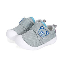 Load image into Gallery viewer, MASOCIO Baby Shoes Boy Girl First Walking Shoes Toddler Infant Anti-Slip Baby Trainer Prewalker Glittery, Gray, 3 UK Child (Manufacturer Size: CN 14)