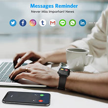 Load image into Gallery viewer, RIVERSONG Smart Watch for Men Women with 1.69" Full Touch Screen, IP68 Waterproof Sports Watch Heart Rate Sleep Monitor Fitness Tracker Compatible with iPhone IOS Android Phones, Motive 3 Black