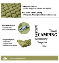 Load image into Gallery viewer, TRINORDIC Camping Mat Ultralight Inflatable Sleeping Mattress with Pillow, Folding Lightweight Inflating Single Bed Portable Air Pad, for Outdoor Backpacking Hiking Travel