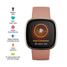Load image into Gallery viewer, Fitbit Versa 3 Health & Fitness Smartwatch with GPS, 24/7 Heart Rate, Voice Assistant & up to 6+ Days Battery, Pink/Clay