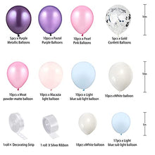 Load image into Gallery viewer, GREMAG Balloons Arch Kit, 105PCS Purple Balloon Garland Kit Balloons Arch Kit, Latex Balloons Party Balloons for Birthday Decoration Party Supplies Wedding Party Decoration Supplies