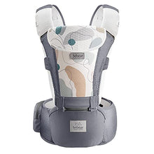 Load image into Gallery viewer, Bebamour Baby Carrier 3D Air Mesh Baby Carrier Backpack for Newborn to Toddler, Approved by Safety Standard, Ergonomic Baby Hip Seat 6 in 1 Front Carrier (3D Air Grey with Designed)