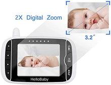 Load image into Gallery viewer, Video Baby Monitor with Camera and Audio | Keep Babies Nursery with Night Vision, Talk Back, Room Temperature, Lullabies, 960ft Range and Long Battery Life