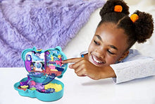 Load image into Gallery viewer, Polly Pocket Otter Aquarium Compact, 2 Micro Dolls, 5 Reveals, 12 Accessories, Pop & Swap Feature, 4 & Up