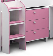 Load image into Gallery viewer, Julian Bowen Kimbo Cabin Bed & Premier Mattress, Pink/White, Single