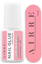 Load image into Gallery viewer, AIRRE Nail Glue - Extra Strong Nail Glue with Brush Tip (8ml) Clear Super Adhesive for Glue On Stick On False Nails Natural Broken Nail Repair Acrylic Nail Glue Artificial Nail Tips Nail Art Brush-On