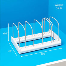 Load image into Gallery viewer, YouCopia StoreMore Adjustable Bakeware Rack Organiser for Baking Tin, Cookie Sheet, and Cutting Board Kitchen Cabinet Storage