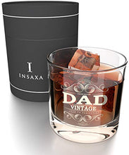 Load image into Gallery viewer, Dad Gifts Lowball Glass Tumbler (380ml) Dad Birthday Gifts for Dad Christmas Gifts for Dad Presents for Dad Fathers Day