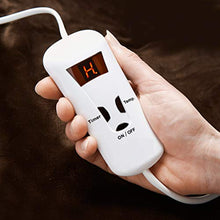 Load image into Gallery viewer, Schallen Grey Soft Heated Warm Throw Over Blanket with Timer and 10 Heat Settings 120x160cm