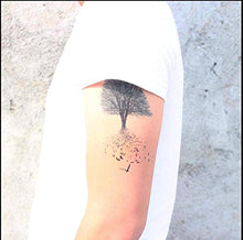 Load image into Gallery viewer, Big Tree Transfer Temporary Fake Tattoo Stickers Back Shoulder Chest Party Body Art Decal Leg Man Adults Accessories Festival Gift 2Pcs