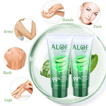Load image into Gallery viewer, ASYBO 200 ML Aloe Vera Gel – 99% Organic Pure Aloe Vera Hydrating Face & Body Moisturizer, Natural Aloe Cream for Dry Skin, Sunburn, Acne, Soothing & Moisturizing