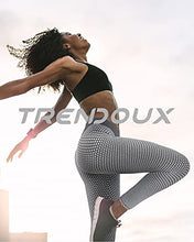 Load image into Gallery viewer, TRENDOUX Tiktok Trend Leggings UK, Leggings for Women UK, Anti Cellulite Bun Shaper Yoga Pants for Running Cycling Workout Walking, Honeycomb Leggings - Gray M