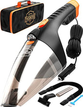 Load image into Gallery viewer, ThisWorx Car Vacuum Cleaner - Portable, Lightweight, Powerful, Handheld Vacuums w/Strong Suction, 3 Attachment Accessories, Carry Case - 12V, 4.8m Cord - Car Cleaning Kit