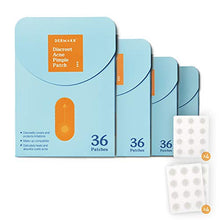 Load image into Gallery viewer, DERMAKR Discreet Acne Pimple Patch/Spot Cover & Treatment Solution Cystic/Hydrocolloid Facial Stickers/Waterproof & Bacteria Free Patches Quick Healing Pimples 36Patches (4packs)