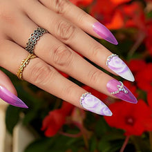 Load image into Gallery viewer, Makartt Acrylic Nail Kit, Press On Nails Set Short Stiletto Nail Tips Full Cover Vivid Color 4pcs Nail Glues 1pcs Nail File with Case False Nail Kit, Nail Pump-Ups in Girls' Night Out 240pcs