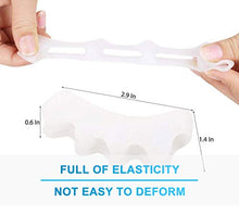 Load image into Gallery viewer, Toe Separators for Overlapping Toes, Gel Toe Straightener Bunion Corrector, Toe Spacers for Hallux Valgus, Crooked Toes Yogis Dancers or Runners