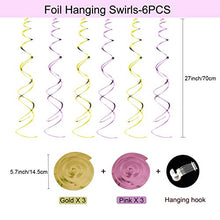 Load image into Gallery viewer, 48PCS Rainbow Birthday Decoration SZHTFX Colourful Happy Birthday Party Decorations Set for Women Boys and Girls Happy Birthday Banner 18pcs Balloon 8pcs Paper Pom Poms Garland 6pcs Hanging Swirls