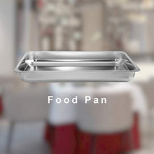 Load image into Gallery viewer, CREWORKS Chafing Dishes Food Warmers with Pans Chafing Fuel Chafing Dish Set 9L Rectangular Stainless Steel Buffet Warmer 4 Packs for Buffets Caterings Parties Buffet Server Warming Tray (4Packs)