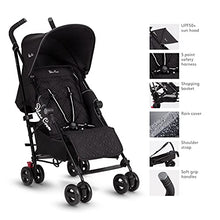Load image into Gallery viewer, Silver Cross Zest Stroller, Compact and Lightweight Fully Reclining Baby To Toddler Pushchair – Black (New)