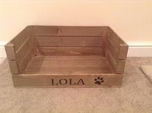 Load image into Gallery viewer, wooden bed for dogs