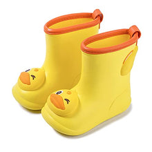 Load image into Gallery viewer, Wellies for Kids Yellow Wellies Boys Wellis Kids Wellies Girls Wellies Baby Wellington Boots Wellies Boots Wellies Kids Childrens Wellies Toddler Boots Duck Wellies(Yellow, size5)