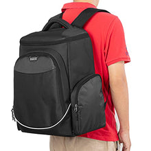Load image into Gallery viewer, Trunab Console Carry Bag Backpack Compatible with PS5/PS4/PS4 Pro/PS4 Slim/Xbox One/Xbox One X/Xbox One S, Travel Case with Multiple Pockets for 15.6” Laptop, Game Accessories, Black, Patented Design