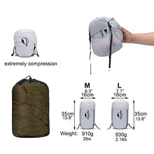 Load image into Gallery viewer, Naturehike Lightweight Down Sleeping Bags for Adults 220×85cm,550 Fill Power,1.95lbs Ultralight Compact Portable,Waterproof, Camping, Hiking, Backpacking With Compression Bag