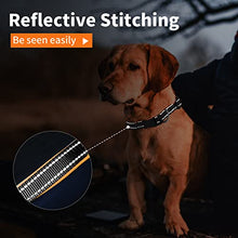 Load image into Gallery viewer, PcEoTllar Padded Dog Collar with Tag Reflective Adjustable Dogs Collars Soft Nylon Neoprene Super Light Breathable for Small Medium Large Dogs - Orange M