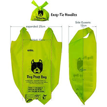 Load image into Gallery viewer, Amazon Brand - Umi Dog Poo Bags with Handles - Certified Home Compostable and Industrial Composting, Unscented and Leak-Proof - 13 x 40 cm with Reusable Dispenser, Pack of 120