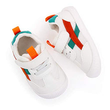 Load image into Gallery viewer, MK MATT KEELY Baby Boys Girls First Walking Shoes Toddler Anti-Slip Soft PU Leather Prewalker Sneakers,Size 2.5 UK Child,Green