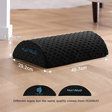 Load image into Gallery viewer, HUANUO Ergonomic Desk Foot Rest, Footrest Under Desk with Velvet & Mesh Covers, Suitable for Travel in Home Office (Cushion)