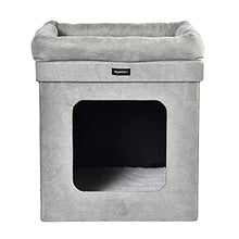 Load image into Gallery viewer, Amazon Basics Collapsible Cat House, Grey